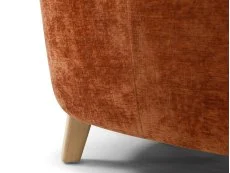 Kyoto Kyoto Jules Terracotta Distressed Chenille Fabric Accent Chair