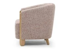 Kyoto Kyoto Jules Natural Speckled Terracotta Fabric Accent Chair