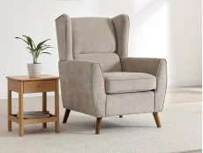 Kyoto Luca Venus Taupe Chenille Fabric Armchair Kyoto Luca Venus Taupe Chenille Fabric Armchair