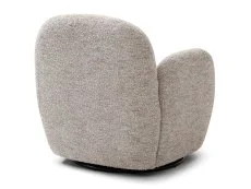 Kyoto Kyoto Micky Natural Textured Boucle Fabric Swivel Chair