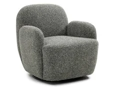 Kyoto Kyoto Micky Olive Textured Boucle Fabric Swivel Chair