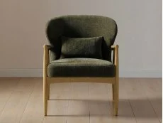 Kyoto Milo Olive Textured Chenille Fabric Armchair Kyoto Milo Olive Textured Chenille Fabric Armchair