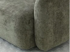 Kyoto Kyoto Mitch Distressed Olive Chenille Fabric Swivel Chair