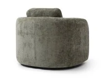 Kyoto Kyoto Mitch Distressed Olive Chenille Fabric Swivel Chair