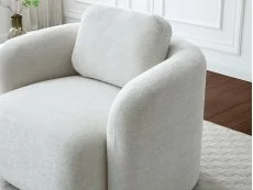 Kyoto Mitch Natural Soft Chenille Fabric Swivel Chair Kyoto Mitch Natural Soft Chenille Fabric Swivel Chair