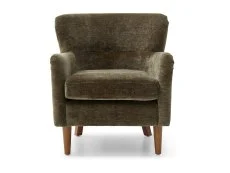 Kyoto Kyoto Rosie Olive Luxe Chenille Fabric Armchair