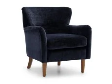 Kyoto Kyoto Rosie Navy Luxe Chenille Fabric Armchair