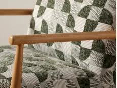 Kyoto Kyoto Walter Jacquard Geo Fabric Accent Chair