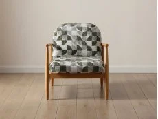 Kyoto Walter Jacquard Geo Fabric Accent Chair Kyoto Walter Jacquard Geo Fabric Accent Chair