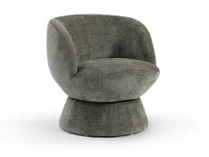 Kyoto Kyoto Tulip Olive Chenille Fabric Swivel Chair