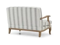 Kyoto Kyoto Colwell Natural Textured Stripe Fabric 2 Seater Chair
