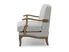 Kyoto Kyoto Colwell Cream Textured Linen 2 Seater Chair