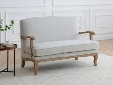 Kyoto Colwell Cream Textured Linen 2 Seater Chair Kyoto Colwell Cream Textured Linen 2 Seater Chair