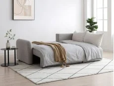 Kyoto Kyoto Cloud Natural Soft Boucle Corner Sofa Bed