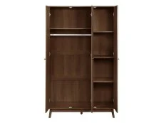 Birlea Birlea Herringford Walnut 3 Door Mirrored Wardrobe