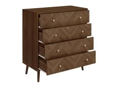 Birlea Birlea Herringford Walnut 4 Drawer Chest of Drawers