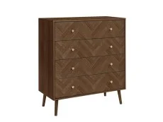 Birlea Birlea Herringford Walnut 4 Drawer Chest of Drawers