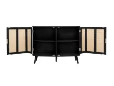 Birlea Birlea Noah Rattan and Black 2 Door Sideboard
