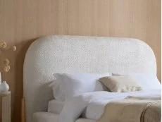 Birlea Birlea Amalfi White Boucle Bed Frame