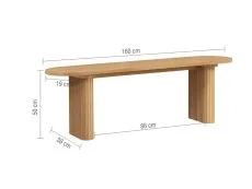 Birlea Birlea Axel Oak 160cm Dining Bench