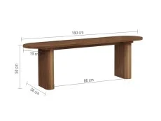 Birlea Birlea Axel Walnut 160cm Dining Table & 2 Bench Set
