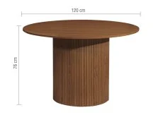 Birlea Birlea Axel Walnut Round 120cm Dining Table