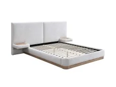 Birlea Birlea Como White Boucle Bed Frame