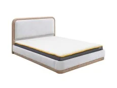 Birlea Birlea Girona White Boucle Bed Frame