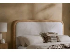 Birlea Birlea Girona White Boucle Bed Frame