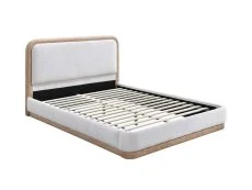 Birlea Birlea Girona White Boucle Bed Frame