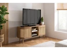 Birlea Birlea Noah Oak and Rattan Small TV Unit