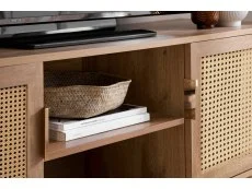Birlea Birlea Noah Oak and Rattan Small TV Unit