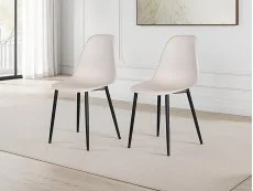 Core Core Aspen Curve Chair Set of 2 Calico Plastic Seats