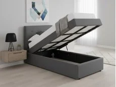 LPD LPD Lucca Grey Fabric Ottoman Bed Frame