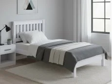 Core Core Corona White Wooden Bed Frame