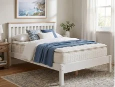 Core Core Capri White Wooden Bed Frame
