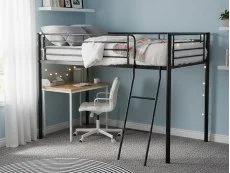 Seconique Seconique Kora Black Metal Mid Sleeper Bed Frame