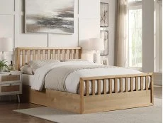 Flintshire Flintshire Alyn Oak Wooden Ottoman Bed Frame