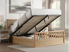 Flintshire Flintshire Alyn Oak Wooden Ottoman Bed Frame