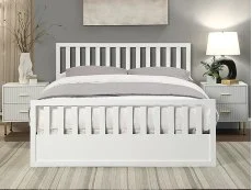 Flintshire Flintshire Alyn White Wooden Ottoman Bed Frame