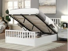 Flintshire Flintshire Alyn White Wooden Ottoman Bed Frame