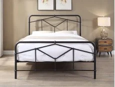 Flintshire Flintshire Axton Black Metal Bed Frame