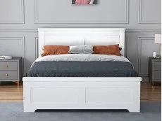 Flintshire Flintshire Conway White 4 Drawer Wooden Bed Frame