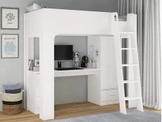 Flintshire Flintshire Eden White Wooden High Sleeper Bed