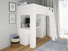 Flintshire Flintshire Eden White Wooden High Sleeper Bed