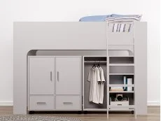 Flintshire Flintshire Eden Grey Wooden Mid Sleeper Bed