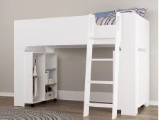 Flintshire Flintshire Eden White Wooden Mid Sleeper Bed