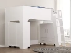 Flintshire Flintshire Eden White Wooden Mid Sleeper Bed