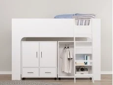 Flintshire Flintshire Eden White Wooden Mid Sleeper Bed