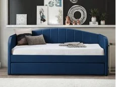 Flintshire Flintshire Fabric Blue Guest Bed Frame